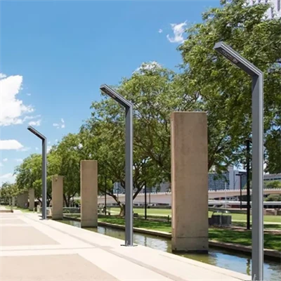 Ekstrudeeritud rauast dekoratiivsed valguspostid, ühe käega välivalgustiks